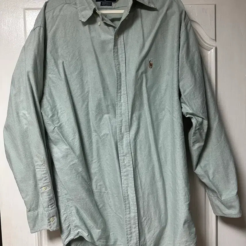 [BUNJANG] Polo Ralph Lauren Oxford Shirt Mint Grey XL / 폴로 랄프로렌 옥스포드 셔츠 민트그레이 XL