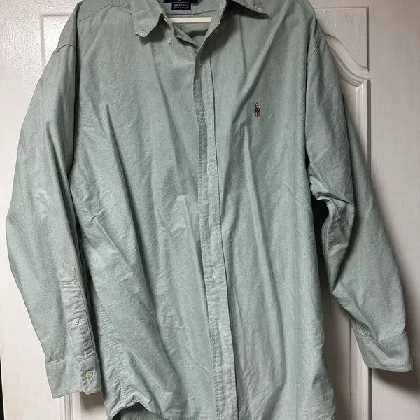 [BUNJANG] Polo Ralph Lauren Oxford Shirt Mint Grey XL / 폴로 랄프로렌 옥스포드 셔츠 민트그레이 XL