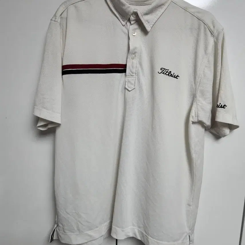 [BUNJANG] Titleist Men's Short Sleeve Polo Shirt White / 타이틀리스트 반팔 카라티 화이트100