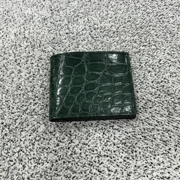 [BUNJANG] Genuine Crocodile Leather Bifold Wallet / [새상품] 리얼 악어가죽 반지갑