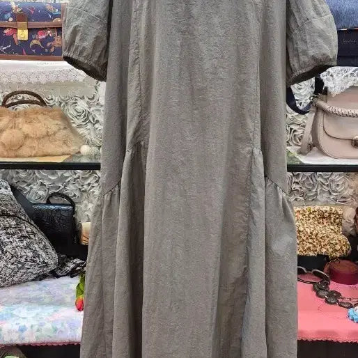 [BUNJANG] Loose Fit Long Dress / 바스락 루즈핏 롱원피스 55 66 77 88 99 프리사이즈