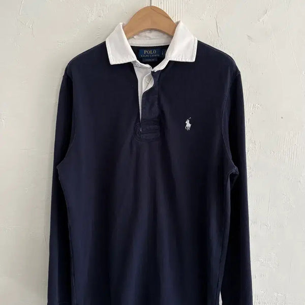 [BUNJANG] Polo Ralph Lauren QR New Navy Rugby Shirt / Polo 폴로 랄프로렌 QR신형 네이비컬러 PK 럭비 셔츠