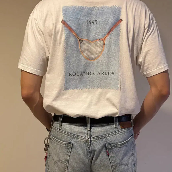 [BUNJANG] 1995 Roland Garros Tennis T-Shirt / 95년 롤랑 가로스 테니스 빈티지 반팔티셔츠