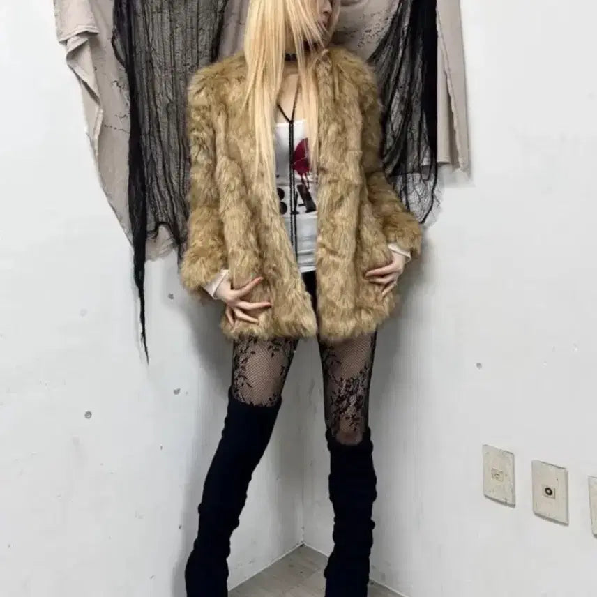 [BUNJANG] Zara Faux Fur Jacket Vintage / 자라 퍼자켓 빈티지