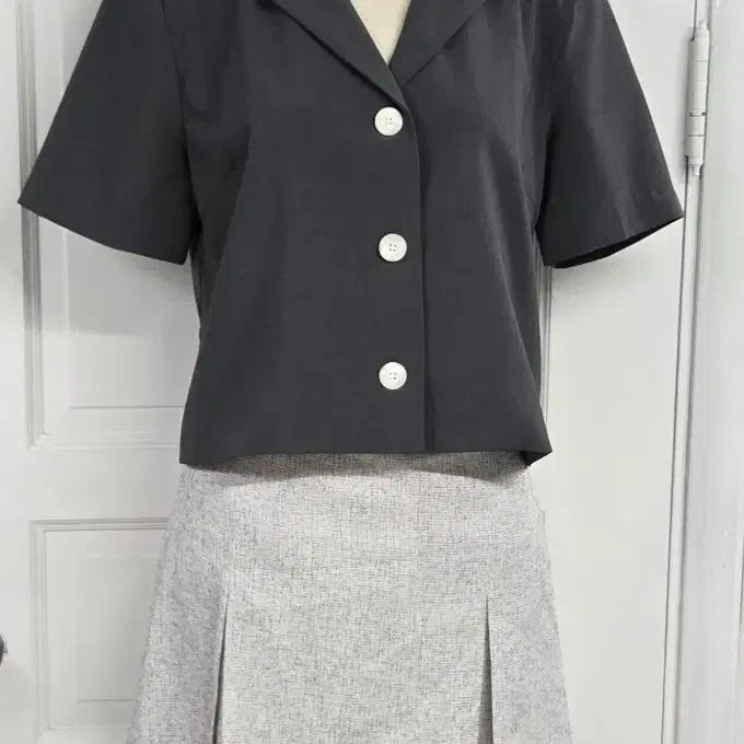 [BUNJANG] ORDAYS ODS Cropped Jacket Charcoal Grey / 새상품)ordays ODS 크롭자켓