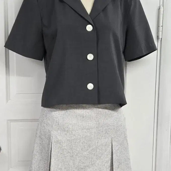 [BUNJANG] ORDAYS ODS Cropped Jacket Charcoal Grey / 새상품)ordays ODS 크롭자켓