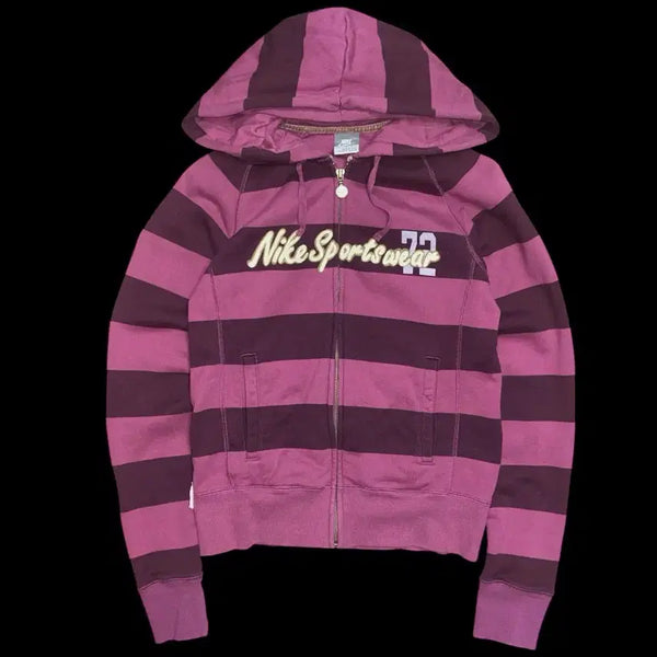 [BUNJANG] Nike Vintage Y2K Stripe Hoodie Zip-Up / 나이키 빈티지 y2k 스트라이프 후드 집업