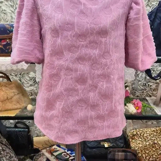 [BUNJANG] R.R.J Pearl Embellished Layered Blouse / R.R.J 이쁜 블라우스 55 66