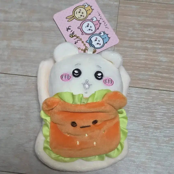 [BUNJANG] Cheekawaii Hamburger Blanket Doll Keychain / 먼작귀 치이카와 햄버거 이불 인형 키링
