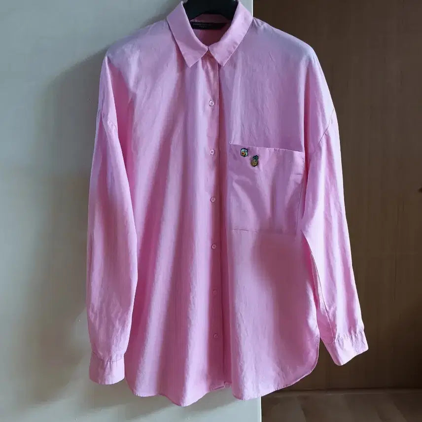 [BUNJANG] Zara Cotton Pink Shirt M / 자라 순면 핑크색 셔츠 M