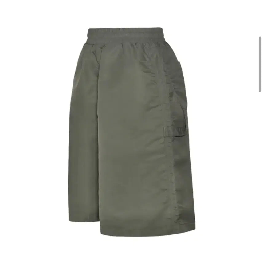 [BUNJANG] MJD Lina Nylon Wide Carpenter Bermuda Pants Khaki / MJD 리나일론 와이드 카펜터 버뮤다 팬츠 카키