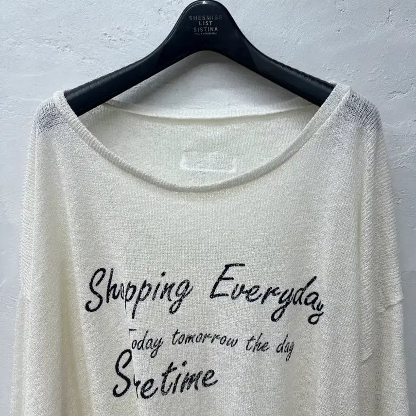 [BUNJANG] Women's 7-Sleeve Knit Top Cream / [상태최상] 블랙프라이데이 상의 여성 니트 크림 7부 F