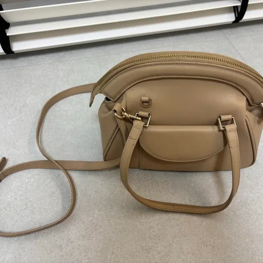 [BUNJANG] Andelles Deer Bag Latte Tote/Crossbody Bag / 앤딜로즈 디어백 라떼 가방