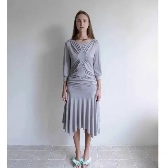 [BUNJANG] Sankofa Puella Glitter Gray Evening Dress / Sankofa Puella Early evening dress Glitter gray