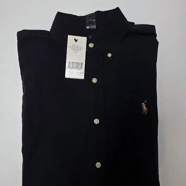 [BUNJANG] Polo Ralph Lauren Black Cotton Polo Shirt - Size M / 폴로 셔츠 블랙 M사이즈 택달린 새상품