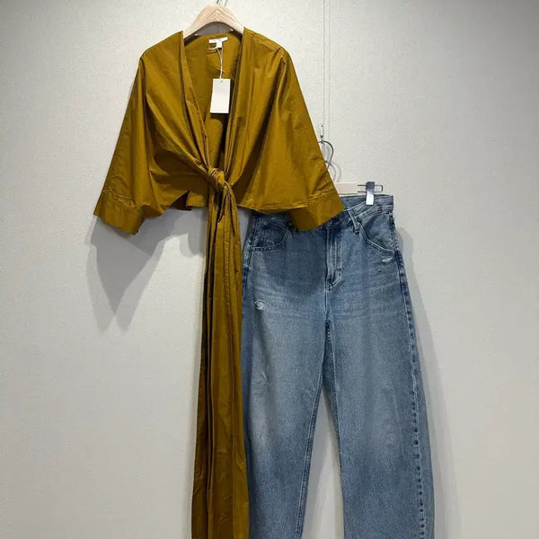 [BUNJANG] COS Cotton Cropped Bolero / 코스 코튼 크롭 볼레로