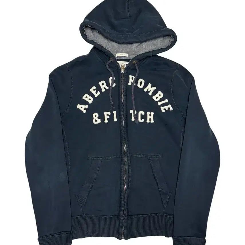 [BUNJANG] Abercrombie & Fitch Navy Hoodie Zip-up M / 아베크롬비 네이비 후드집업 M