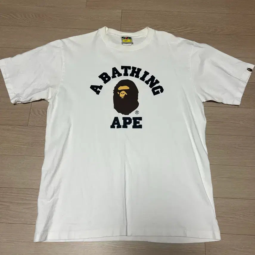 [BUNJANG] BAPE College Logo T-Shirt / 베이프 컬리지 티셔츠 L