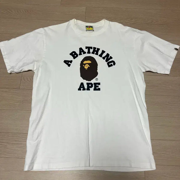 [BUNJANG] BAPE College Logo T-Shirt / 베이프 컬리지 티셔츠 L