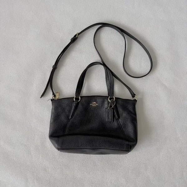[BUNJANG] COACH Leather Tote Crossbody Bag / 코치(COACH) 레더 토트 크로스백