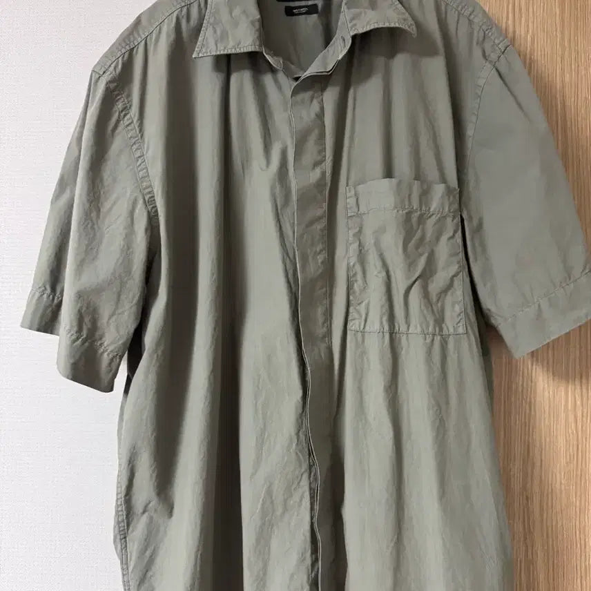 [BUNJANG] Massimo Dutti Poplin Short Sleeve Shirt L / 마시모두띠 포플린 반팔 셔츠 L