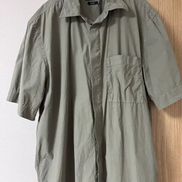 [BUNJANG] Massimo Dutti Poplin Short Sleeve Shirt L / 마시모두띠 포플린 반팔 셔츠 L
