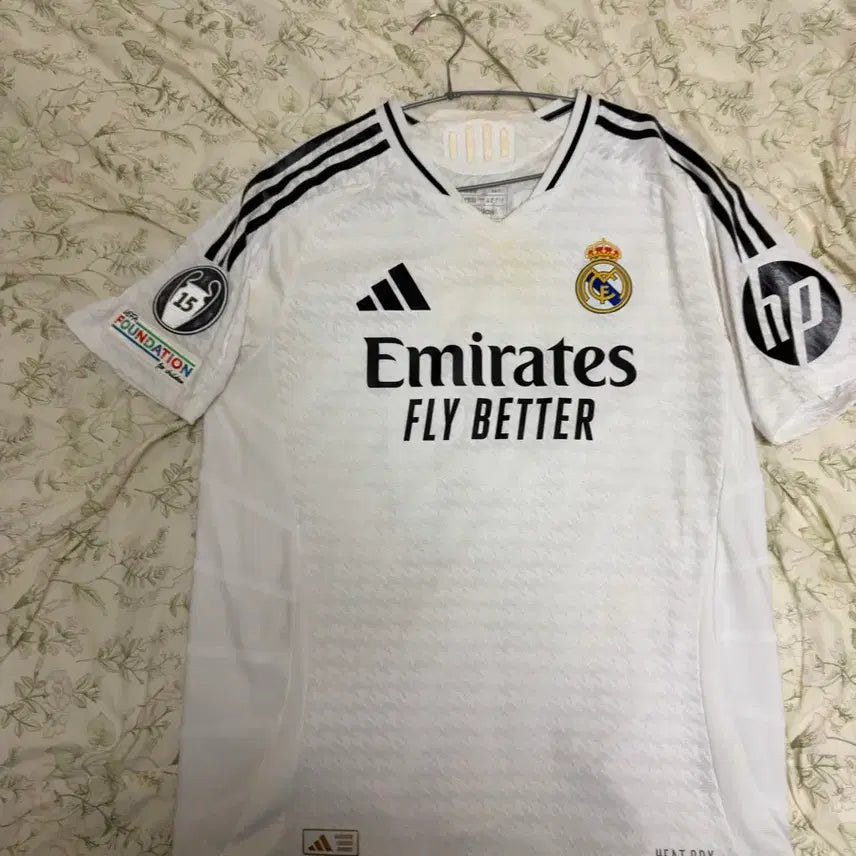 [BUNJANG] Real Madrid 24-25 Mbappe Home Authentic Jersey XL (105) with Champions League Patch / 레알마드리드 24-25 음바페 홈 국내 XL(105) 어센틱 챔스 패치 팝니다