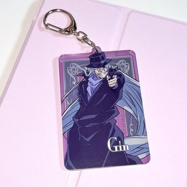 [BUNJANG] Detective Conan Black Organization Gin Acrylic Keyring / 명탐정코난 검은조직 진 아크릴 키링