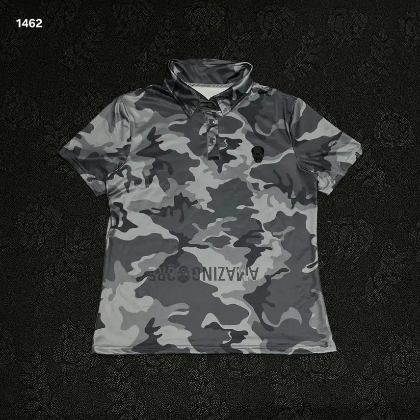 [BUNJANG] Amazing Cre Women's Functional Short-Sleeve Polo Shirt - Medium / 어메이징 크리 여성 기능성 반팔 카라티 M