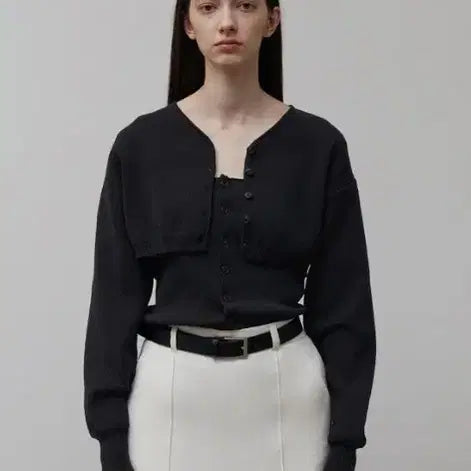 [BUNJANG] LOWTIDE Tube Top Cardigan Set-Up (As Worn by Jennie) / 로우타이드 튜브탑 가디건 셋업 제니 착용