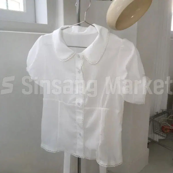 [BUNJANG] Round Collar Mori Blouse / [빠른발송] 라운드 카라 모리 bl