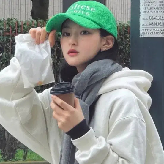 [BUNJANG] Yk Maltese Archive Terry Ball Cap Green / 와이케이 말티즈 아카이브 테리 볼캡 그린 (키오프 하늘 착용)(정가 45,000원) 택만 없는 새상품 컨디션 [잡화]