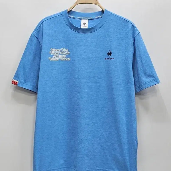 [BUNJANG] le coq sportif X Groceries Stuff 25SS Uni Dual Flex T-shirt / 르꼬끄X그로서리스터프 25SS 유니 듀얼플렉스 반팔티 / 남 95 미드 블루