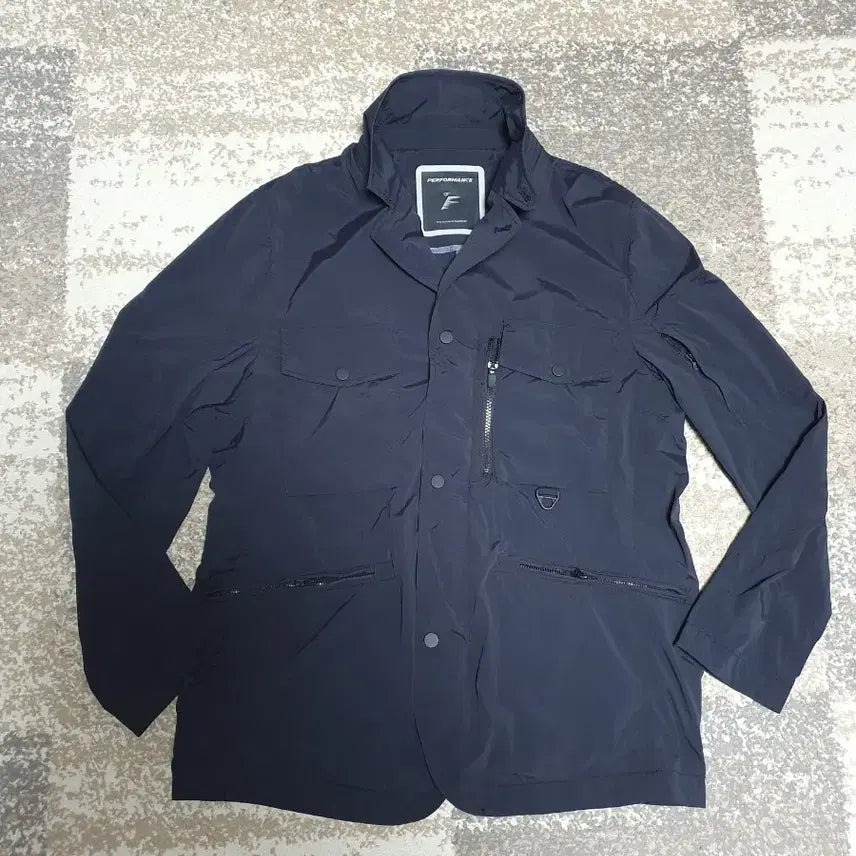 [BUNJANG] Fahrenheit Men's Safari Jacket (Black, Size 100) / [실측포함/상태최상] 파렌하이트 남성 간절기 사파리 자켓 (블랙/100)