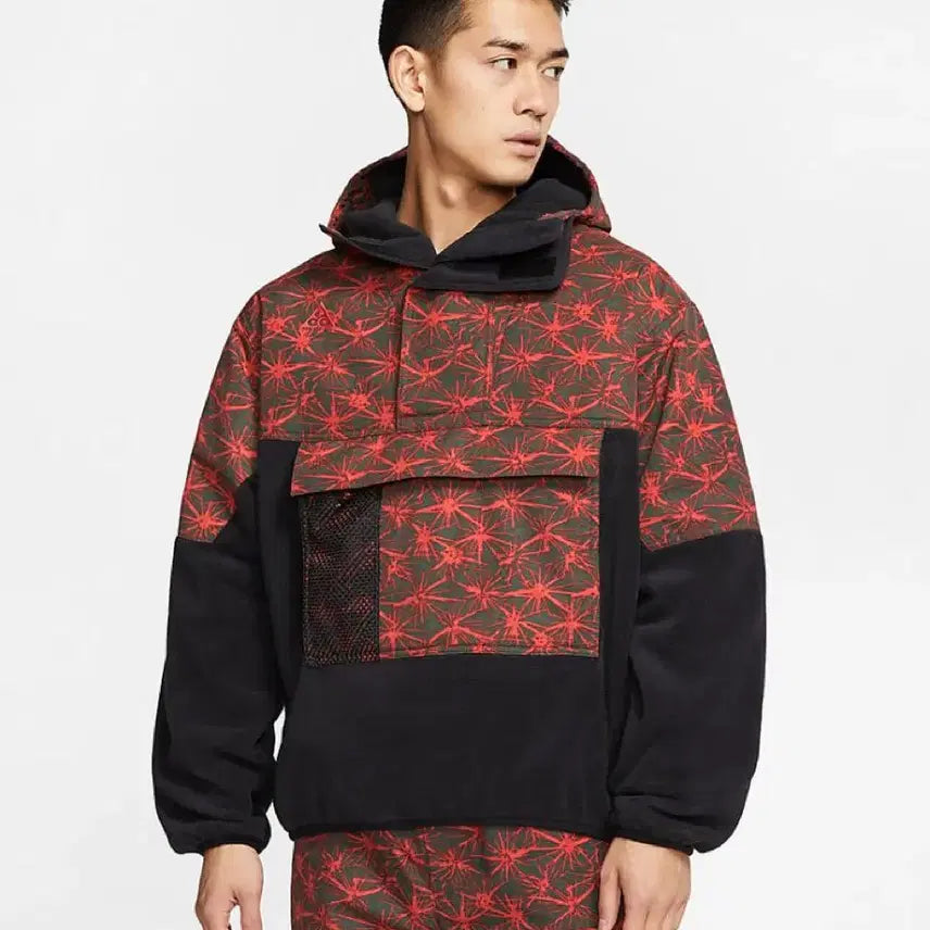 [BUNJANG] Nike ACG AOP Lightweight Fleece Hooded Anorak / 나이키 ACG AOP 라이트 웨이트 플리스 후드 아노락