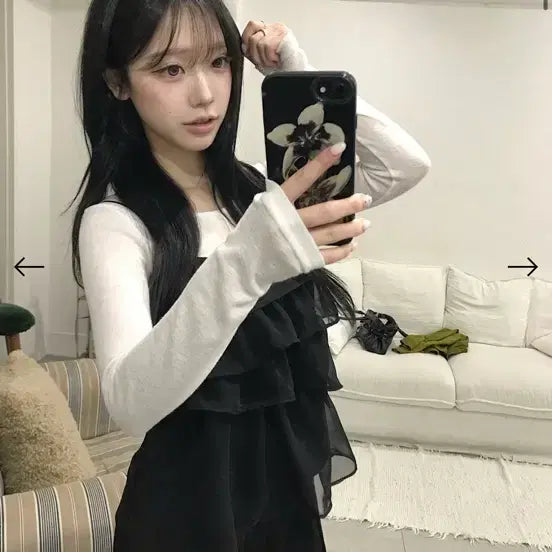 [BUNJANG] Kirev Shearling Blouse / 키레브 kirev 시어러플 블라우스