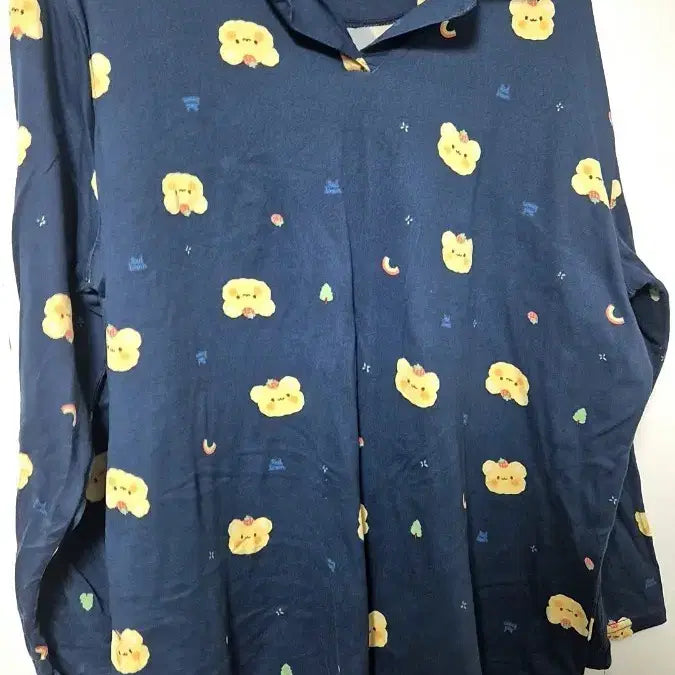 [BUNJANG] Pudding Dog Pattern Long Sleeve Pajamas / 푸딩 강아지 패턴 긴팔 잠옷