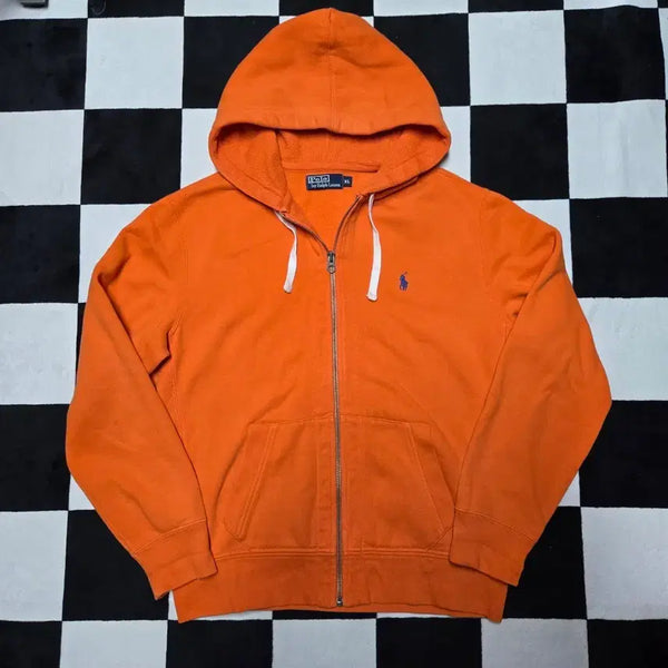 [BUNJANG] Polo Ralph Lauren Thermal Hooded Zip-Up Jacket Orange XL / [XL] 폴로랄프로렌 써멀 후드 집업 오렌지