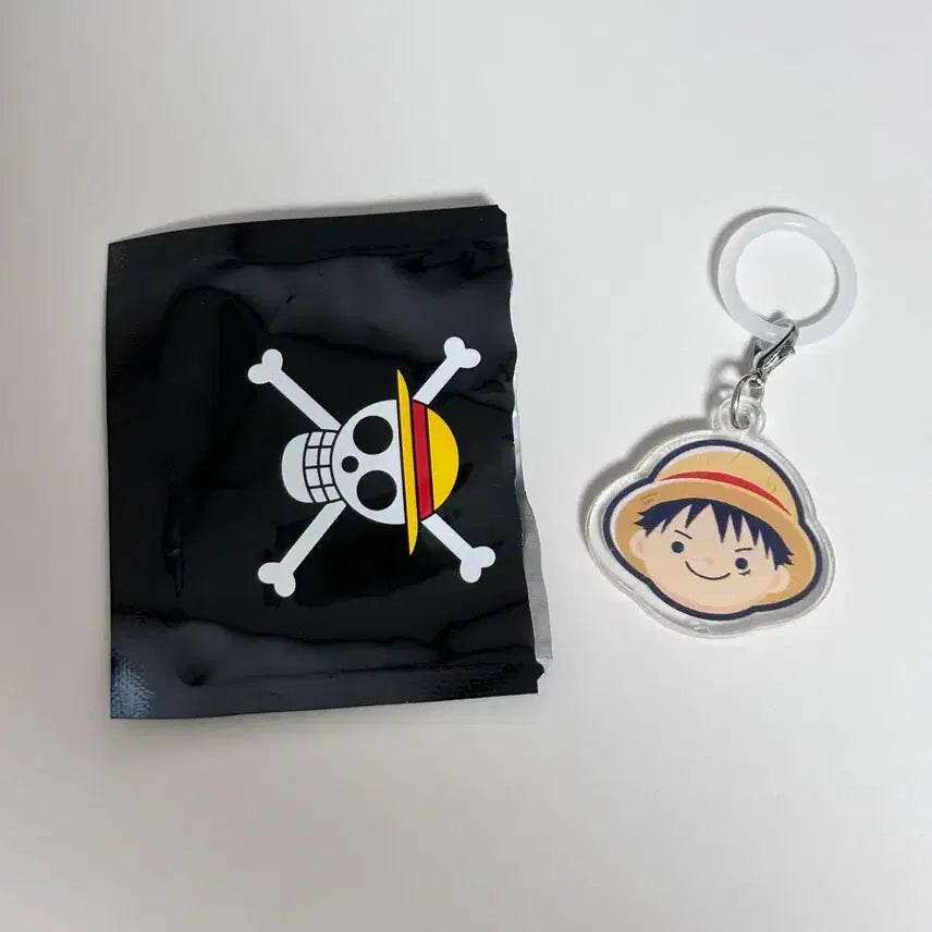 [BUNJANG] Baskin Robbins x One Piece Luffy Keychain / 배스킨라빈스 배라 원피스 루피 키링