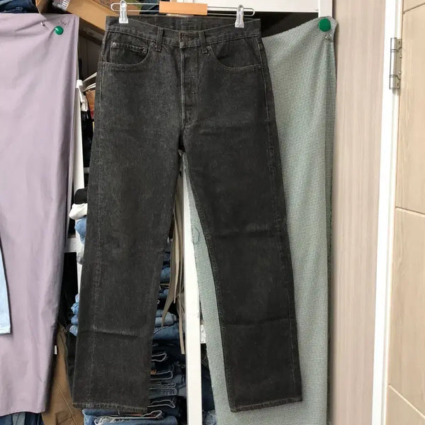 [BUNJANG] Levi's 501-0658 Charcoal Black Vintage Jeans (1991) / 90s 리바이스501 USA 501-0658흑청 허리31 둘레79