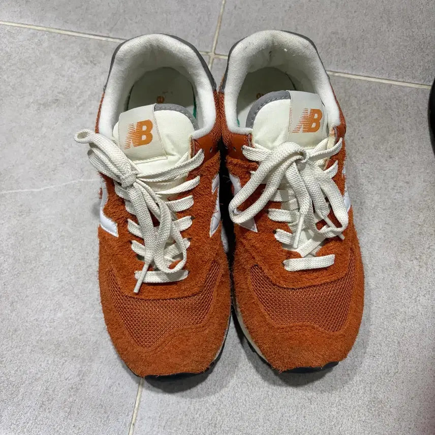 [BUNJANG] New Balance 574 Heritage Orange Burst White Sneakers (240mm) / 뉴발란스 574 헤리티지 오렌지 버스트 화이트 240