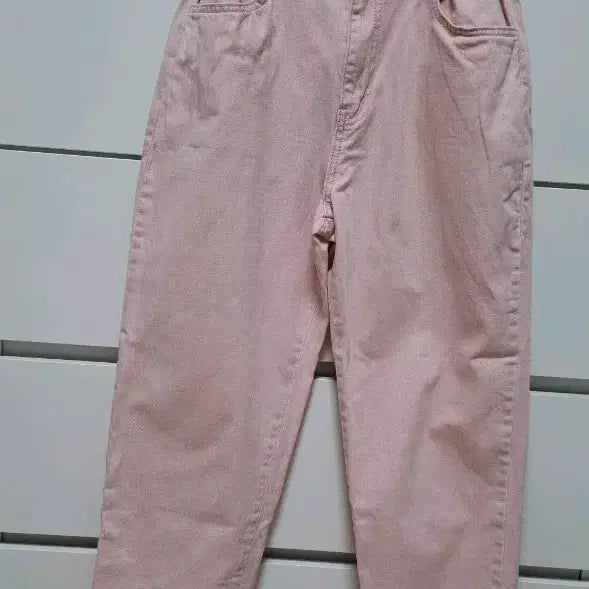[BUNJANG] Pink Wide Denim Pants (Size M) / 핑크색 데님 팬츠