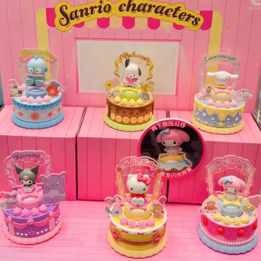[BUNJANG] Sanrio Characters Cake Keycap Blind Box Figure / 산리오 캐릭터 케이크 키캡 블라인드 피규어