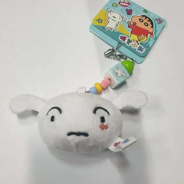 [BUNJANG] Crayon Shin-chan White Dog Face Doll Keyring / 짱구 흰둥이 얼굴 인형 키링 (8월까지만판매)