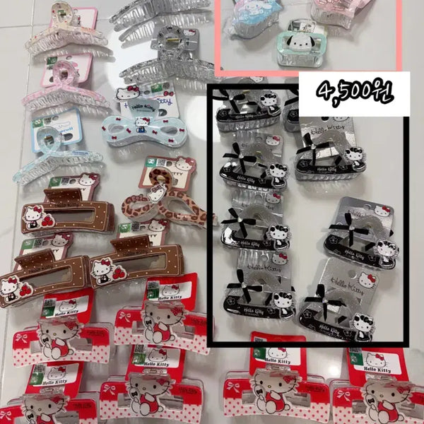 [BUNJANG] Sanrio Kitty, My Melody, Cinnamonroll, Pochacco Claw Clips / 산리오 키티, 마멜, 시나모롤, 포차코 집게핀