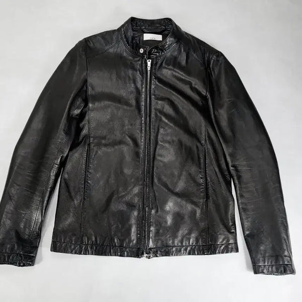[BUNJANG] Luis Lambskin Leather Rider Jacket / 리얼레더(램스킨) 가죽자켓 S~M