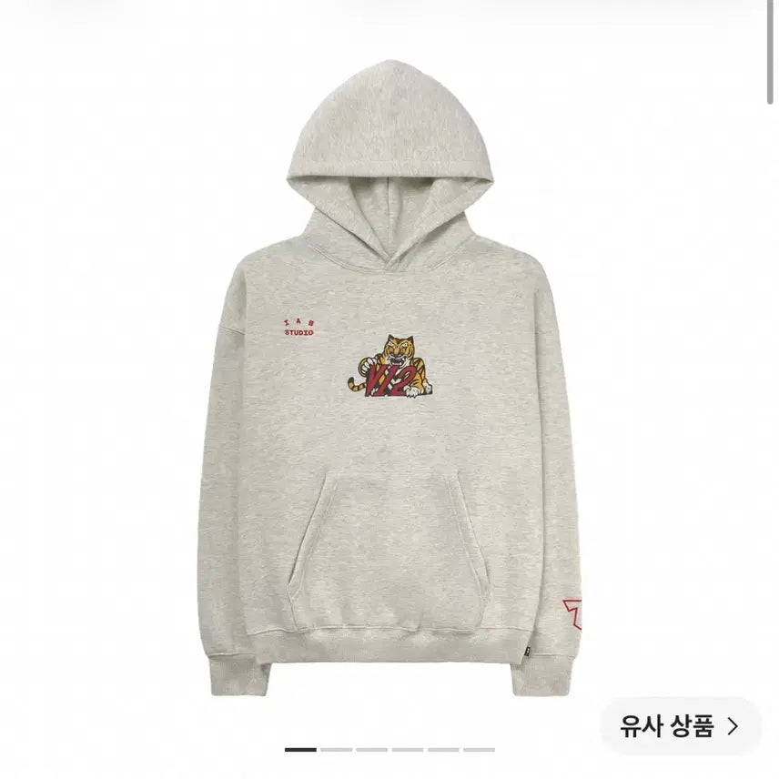[BUNJANG] Kia Tigers IAAB Studio V12 Hoodie Ivory M / 기아 타이거즈 아이앱 스튜디오 V12 후드 아이보리