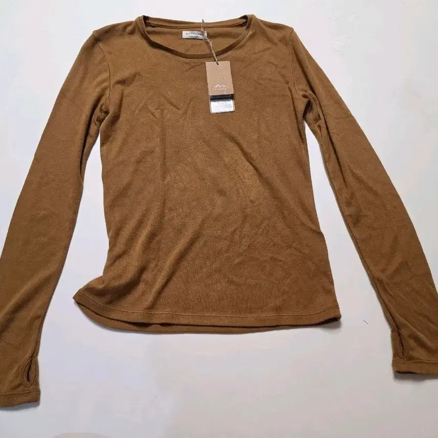 [BUNJANG] Mocasum Camel Long Sleeve T-Shirt / 모카썸 카멜 긴팔 티셔츠