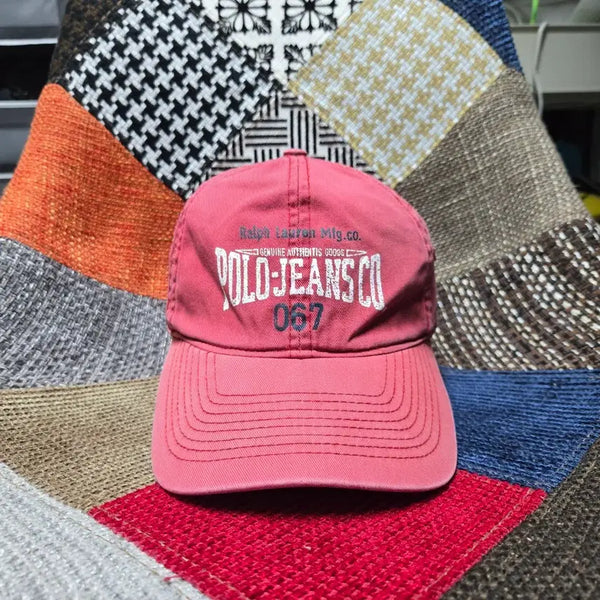 [BUNJANG] Polo Ralph Lauren 90s Vintage Printing Ball Cap Pink / [OS] 폴로랄프로렌 폴로진스 90s 빈티지 프린팅 볼캡 핑크
