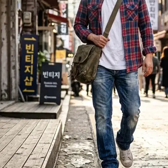 [BUNJANG] Diesel POIAK Distressed Wash Jeans - Men's Size 33 / 디젤 POIAK 구제 워싱 청바지 - 빈티지한 매력의 끝판왕!